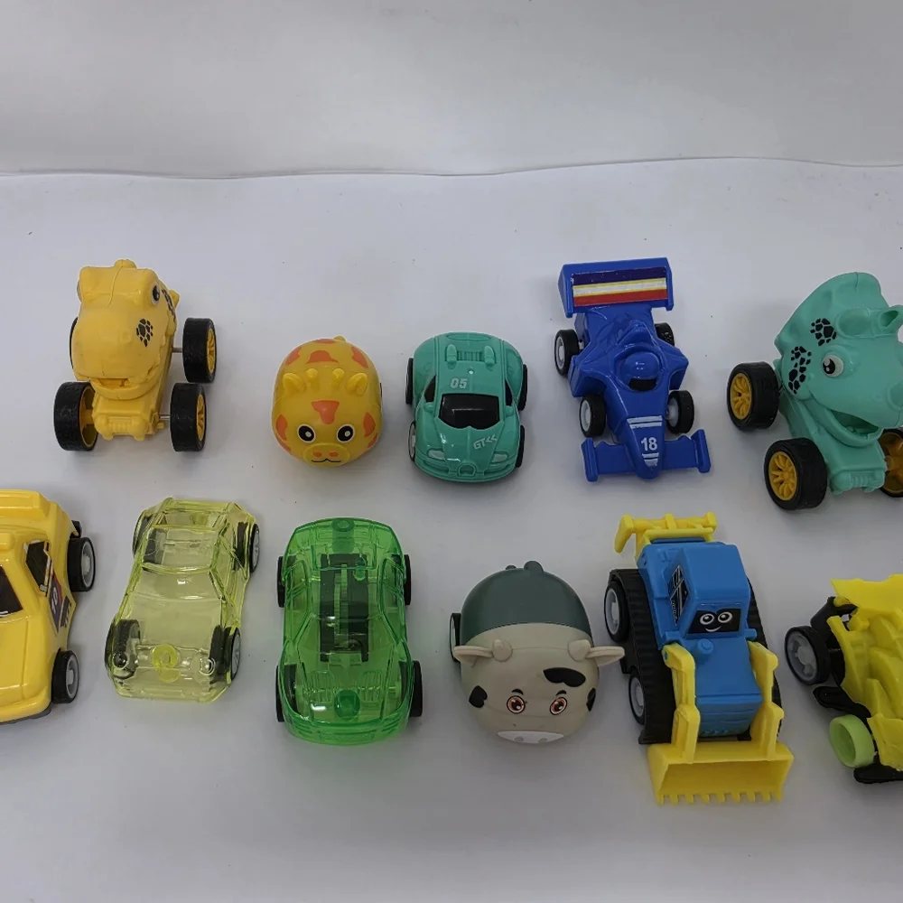 Plastic Toy Pullback Cars Lot